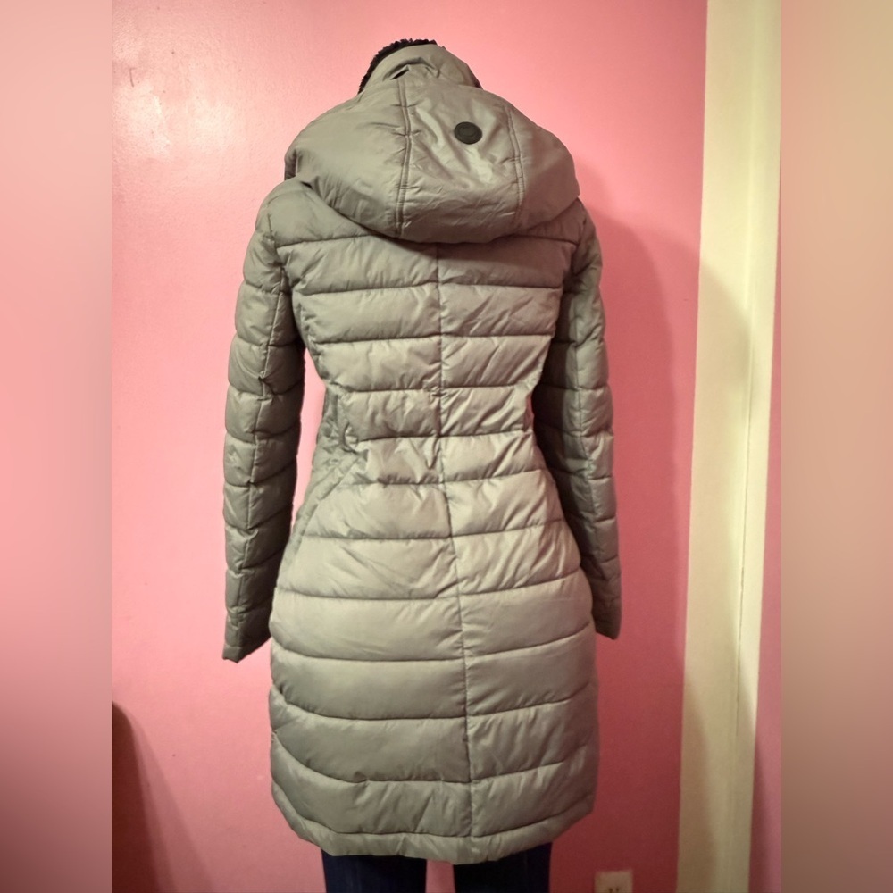 French Connection Women's Light Gray Puffer Coat size S - Picture 3 of 9